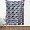 thumbnail image 3 of Ambesonne Grunge Fabric by the Yard Upholstery, Hipster Zigzag Chevron, 3 Yards, Multicolor, 3 of 4