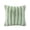 Green, variant on Ribbed Throw Pillow, Rounded Square Cushion with Raised Channel Texture for Home and Seasonal Display, Sage Green