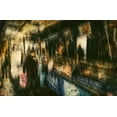 thumbnail image 2 of Van Der, Jan 14x11 Gold Ornate Wood Framed with Double Matting Museum Art Print Titled - The Market, 2 of 4