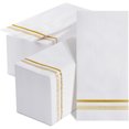 thumbnail image 1 of 200 servilletas desechables de lino para baño, toallas decorativas como tela de invitados, toallas de mano de papel suaves y absorbentes para fiestas, hogar, cena, cocina, boda o eventos (color dorado, 1 of 4