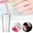 thumbnail image 4 of 1 Set Nail Art Stamper High Durability Smooth Surface Compact Size Good Elasticity Detachable Wide Application Reusable Clear Nail Stamper French Nails Stamp with Scraper Nail Supplies, 4 of 8