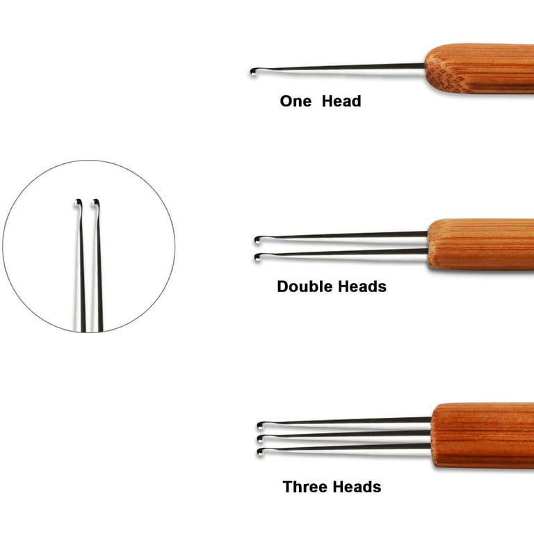 Hair with Stainless Steel Crochet Needle for Making Dreadlock