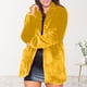 thumbnail image 1 of ICHUANYI Liquidación Chaqueta sintética para mujer Longitud media Suelta Pelusa Conejo suave ICHUANYI WER2023082200798, 1 of 7