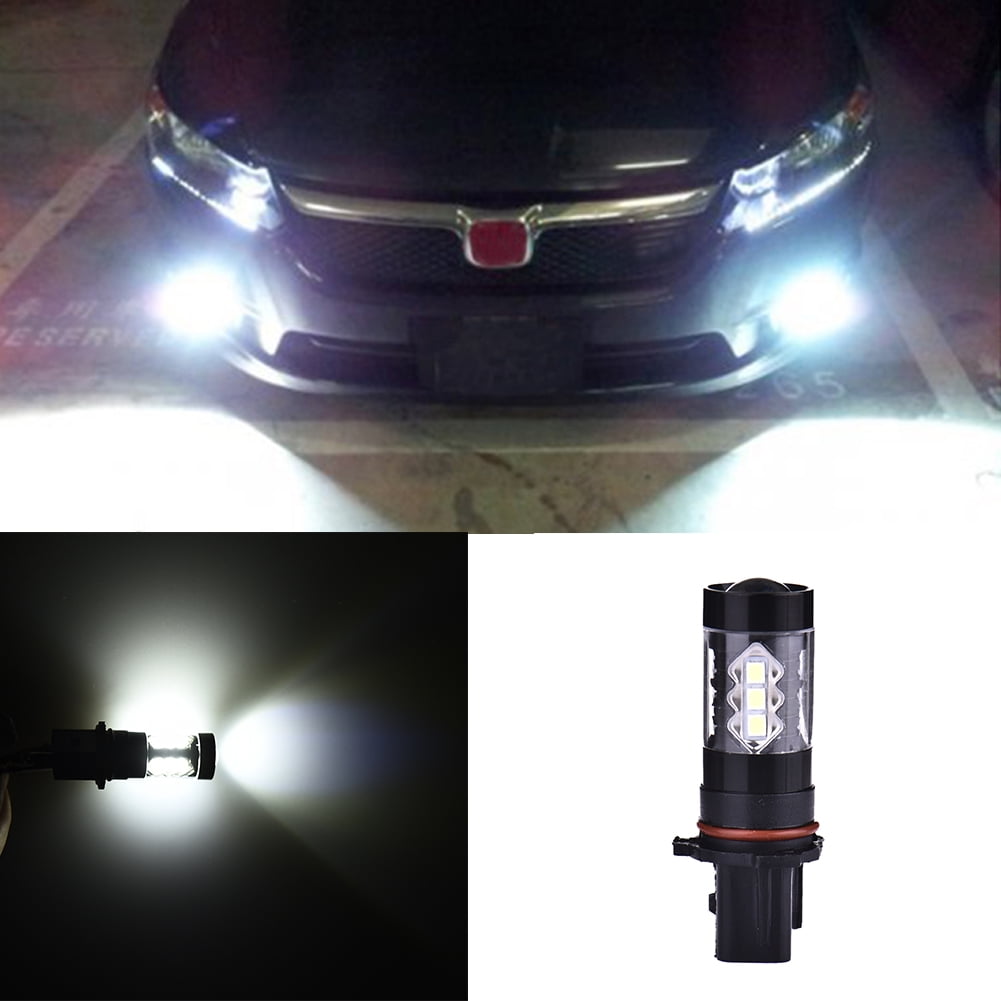 2x White P13W LED Bulbs 18-SMD For Chevy Camaro Fog Lamp Driving Light 