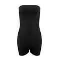 thumbnail image 3 of OGLCCG Women's Strapless Bodysuit for Women Strench Slim Fit Tummy Control Short Jumpsuit Workout Unitard Bodycon Tube Rompers, 3 of 4