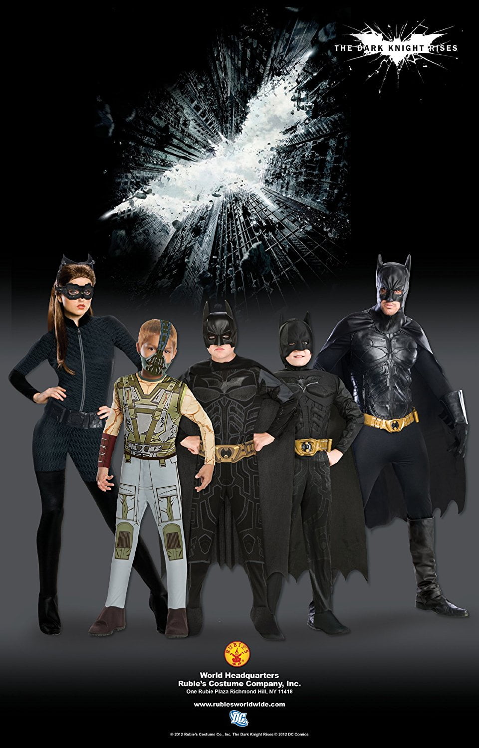 Batman Dark Knight Rises Movie Child Gloves Gauntlets Licensed Costume