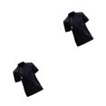 thumbnail image 1 of Sonducket Chaqueta de chef profesional Prenda de cocina de manga corta para restaurante Negro XL Negro SG 2Conjunto, 1 of 1