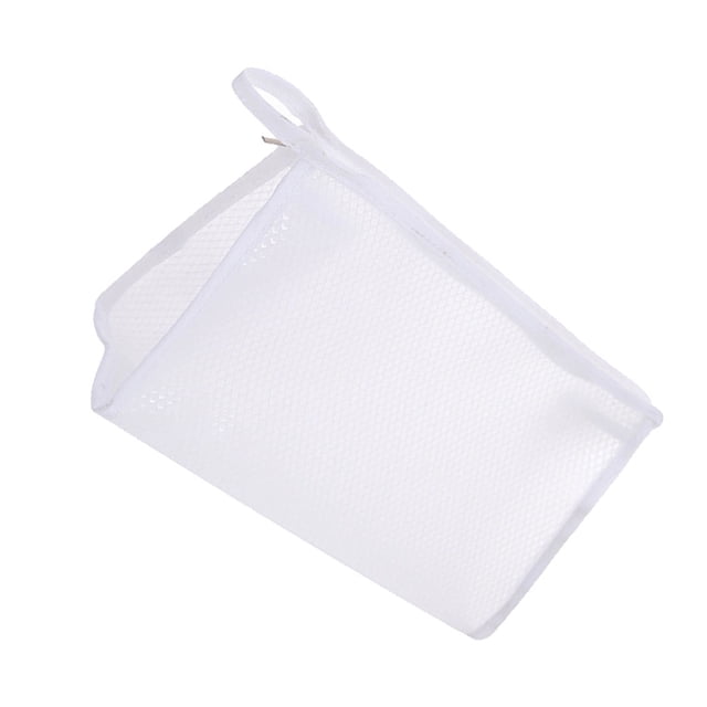 Neceser de viaje Monstrate para mujer malla con Cremallera impermeable Blanco y negro L