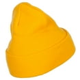 thumbnail image 3 of Merry Christmas Mistletoe Embroidered Long Beanie - Yellow OSFM, 3 of 5