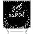 thumbnail image 2 of 4PCS Hello Gorgeous Shower Curtain Set, Hot Pink High Heels Lipstick Makeup Fashion Girls Women Bathroom Decor, Waterproof Fabric Black Shower Curtain, Non-Slip Bath Mat Toilet Rug, Hot Pink, 2 of 7