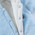 thumbnail image 4 of FAIOROI Light Blue Kids Girl Bear Onesie - Warm Footed Kids Jumpsuit with Front Zipper & Quilted Lining, Plush Ears, Fall/Winter Wear for 0-12M Daily/Photo Use,Size 3 Months, 4 of 9