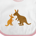 thumbnail image 4 of Inktastic Kangaroo Family Boys or Girls Baby Bib, 4 of 4