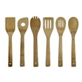 thumbnail image 5 of Bamboo Cooking Utensils Set, Kitchen Cooking Utensils Set, 12 in Length, Nonstick Cookware Compatible, Slotted Spoons for Cooking, Cooking Spatula, Storage Holder, Natural Finish,, 5 of 7