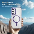 thumbnail image 3 of Allytechgroup Clear Mangetic Case Cover for Samsung Galaxy S25 Plus, Compatible with Magsafe Wireless Charging Not-Yellowing Anti-Scratch Case Cover for Galaxy S25 Plus, Purple, 3 of 8