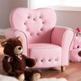 thumbnail image 3 of Baxton Studio Fauteuil pour Enfant en Simili Cuir Rose, 3 of 8