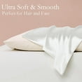 thumbnail image 6 of 2 PCS Satin Pillow Case Good Housekeeping Quality Tested Perfect Gift for a Female Friend 20.08*30 "(Clear), 6 of 8