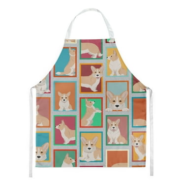 Lots of Fawn Cardigan Corgi Apron 27 in x 30 in