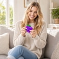 thumbnail image 5 of Grapes Squishy Toy Cute Fruit Stress Relief Squeeze Toy for Anxiety, Kawaii Fidget Sensory Play for Kids Adults Office Desk Decor, 5 of 8