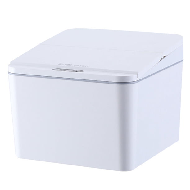 Cubo Basura FLhrweasw Escritorio Automático 4 L Blanco Recargable