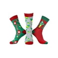 thumbnail image 5 of Elf The Movie Socks Men's Buddy The Elf Designs 3 Pairs Mid-Calf Crew Socks, 5 of 6