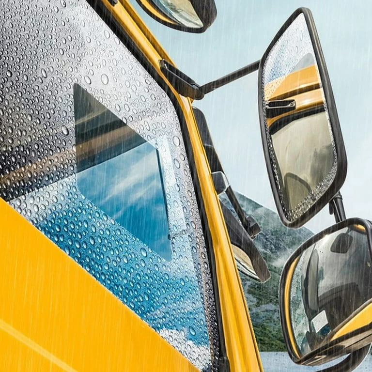 2x Car Side Mirror Anti Fog Films Anti Glare Waterproof Stickers with Tools.