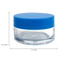 thumbnail image 2 of Beauticom 48 Pieces High Quality 20G/20ML Clear Round Acrylic Cosmetic Product Sample Travel Jars with Flat Top Lids (Blue), 2 of 7