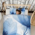 thumbnail image 3 of Blue Pioneer Flower Duvet Cover and Pillowcase Set for Single Bedding, Bedroom Accessories for Kids Teens, 3 of 5