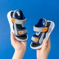 thumbnail image 6 of Ymyiu Toddler Boys Sandals Boys Girls Sandals Kids Athletic Summer Sports Water Shoes for Toddler/Little Kid/Big Kid Size 1.5(Blue, Big Kids 1.5), 6 of 6