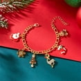 thumbnail image 4 of PRIYAL Women's Christmas Bracelet - Cartoon-Style Charm with Christmas Tree, Candy Canes, Bells & Snowflake, 4 of 8