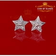 thumbnail image 2 of King of Bling's 925 Sterling Silver White 0.25ct Diamond For Women's / Men's Stud Star Earrings, 2 of 12