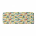 thumbnail image 1 of Abstract Computer Mouse Pad, Colorful Large Drop Dots Pattern in Various Tones Retro Funky Fashion Graphic, Rectangle Non-Slip Rubber Mousepad Large, 31" x 12" Gaming Size, Multicolor, by Ambesonne, 1 of 2