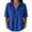 BU1, variant on Womens Tops Short Sleeve V Neck Shirts Casual Loose Fit Shirt Collarless Zip Front For Relaxed Flowy Basic Shirts S-XXL