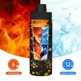 thumbnail image 5 of Haiem Golden Koi And Treasure Printed Sports Insulated Kettle 18oz stainless steel kettle Leak-proof Water Bottle,Double-wall Insulated Bottle for Travel,Sports,Fitness, 5 of 7