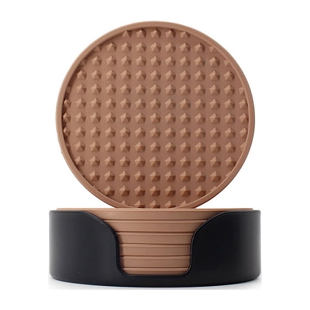 Inteprter Sistema elegante de los prácticos de costa de la bebida hecho del silicón durable para los prácticos de costa de la bebida del Cocina y Comedor Caparazón rosa