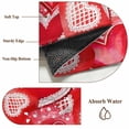 thumbnail image 6 of Runner Rug 2'x6', Happy Valentine's Day Washable Non-Slip Hallway Runner Rugs, Red Dots Love Heart Romantic Bedside Rugs Floor Mats Carpet Runners for Kitchen Bathroom Laundry Room, 6 of 8