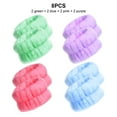 thumbnail image 4 of Qarigey Pack of 8 Wrist Washband Plush Washing Wash Hotel Makeup Women Home Face Men Hair Wristbands Headband Elastic Spa Band Type2, 4 of 6