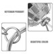 thumbnail image 3 of unbranded 2Ud Llavero Disco Bola Plateado Colgante Para Bolsa Con Material Aleación Zinc, 3 of 8