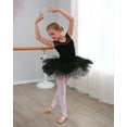 thumbnail image 2 of Stelle Ballet Leotard Mesh Cap Sleeveless Tutu Skirted Ballerina Dress Outfit for Girls,Black,5T, 2 of 7