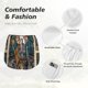 thumbnail image 4 of Balery Coffee-Drinking Skull Pantalones cortos deportivos para mujer con forro y dos bolsillos, elásticos, para entrenamiento, gimnasio, yoga-X-Large, 4 of 7