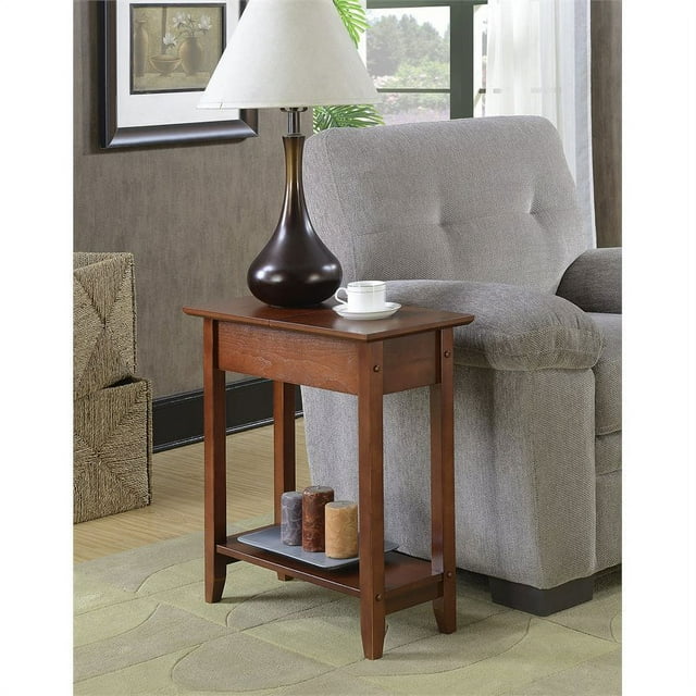 Convenience Concepts American Heritage Table d'Appoint à Dessus Rabattable - Fini Bois Acajou