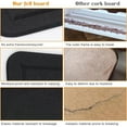 thumbnail image 6 of Bulletin Board - 35 x 17.5 inches Decorative Felt Pin Board - Cork Board Alternative for Wall - Foldable Photo Board Self-Adhesive Prayer Board with 20 Pushpins - Black, 6 of 6
