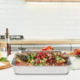 thumbnail image 3 of HLONKStainless Steel Roast Pan Seafood Pan Rectangular Fish Roaster Tray Kitchen Boiler Pan, 3 of 6