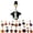 #04, variant on Halloween Candy Corn Goose Outfit for 23" Porch Goose, Cloths Costume Fall Autumn Halloween Outdoor Patio Yard Lawn Garden Decoration