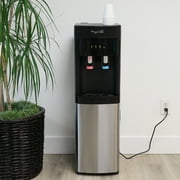MegaChef Stainless Steel Bottom Load Hot and Cold Water Dispenser 5 Gallon Water Cooler