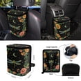 thumbnail image 4 of Renewold Dragonfly Moon Flower 15 PCS Car Seat Cover Full Set, with Steering Wheel Cover Seat Belt Strap Cover Trash Cans Rear View Mirror Cover Coaster Keychain Air Vent Storage Bag Universal Fit, 4 of 7