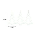 thumbnail image 3 of LSLJS 3 Pcs Christmas Lights for Window, 15.7x10 inch Metal Christmas Tree Shaped LED Night Lamps with Remote Control Battery Operated Colorful String Light Pendants Christmas Decorations for Party, 3 of 6