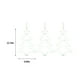 thumbnail image 3 of Xihbxyly Paquete de 3 Luces Navideñas para Ventana, Diseño Led En Forma de Árbol, 8 Modos de Iluminación, Funciona con Pilas, Control Remoto, Decoración para Interiores y Exteriores, Fiestas Navideña, 3 of 6