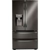 LG LRMXC2206D 22 Cu. Ft. Black Stainless Smart Double Freezer Refrigerator with Craft Ice