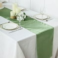 thumbnail image 4 of BalsaCircle 12 Pieces 12" x 108" Sage Green Satin Table Runners Table Top Linens Decorations, 4 of 8