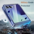 thumbnail image 3 of Dteck Clear Case for Samsung Galaxy Z Flip 5 Shockproof Hinge Protection Slim Lightweight Crystal Bumper Hard PC Transparent Skin Cover for Galaxy Z Flip 5,Clear, 3 of 5
